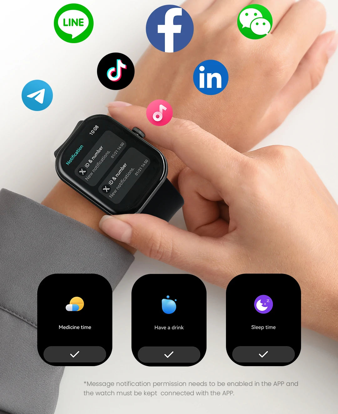 Smartwatch Praince 2.01" HD