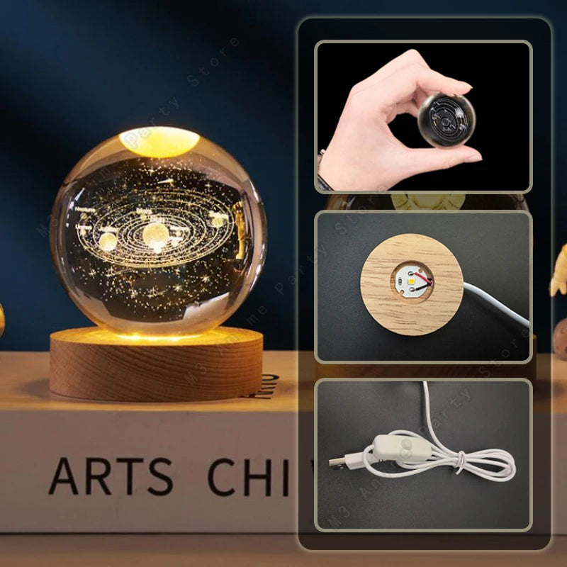 Praince Magic Orb – A Luminária 3D que Une Elegância e Magia
